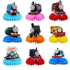 Thomas Train Honeycomb Centerpieces 3D Table Decorations Party Supplies