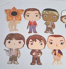 Stranger Things Party Decorations Chibi Birthday Cardstock Characters 7” Decor