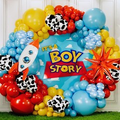 ALL-IN-1 themed Balloons Arch Kit for It’s A Boy Story Baby Shower Decoration…