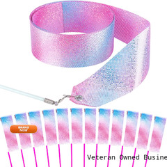 Hiunicorn 20Pcs Sparkling Dance Ribbon For Kids Girls Princess Mermaid Ballet