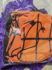 24 Basket Ball Drawstring Backpack Style Bags New