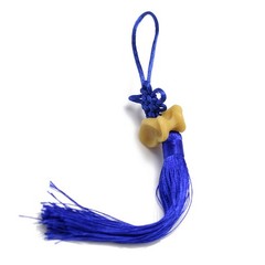 2Pcs Blue Chinese Knot Reusable Tassels for Car Hanging and Jewelry Craft