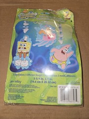 SpongeBob SquarePants Yellow Paper Party Foil Hanging Decorations VTG 2001