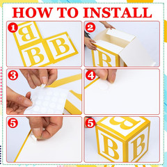 3 Pcs ABC Balloon Box Decorations First Day of School Back to School Classroom D