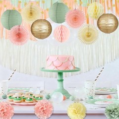 Fiesta Party Decorations Lanterns Bridal Shower Birthday Olive Green 15 PCS