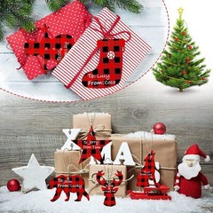 120PC Christmas Tag Red Greeting box Cards Xmas New Year Gifts Fantasy DIY Decor