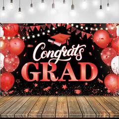 , Xtralarge Congrats Grad Banner – 72X44 Inch, Congratulations Banner | Grad Cla