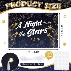 Starry Night Prom Party Backdrop 7×5 Ft Under The Stars Graduation Decor