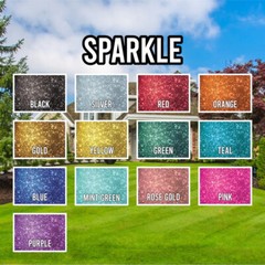 24″ Sparkle Happy Birthday EZ Set Yard Sign Set | 5pc Outdoor Lawn Decorations