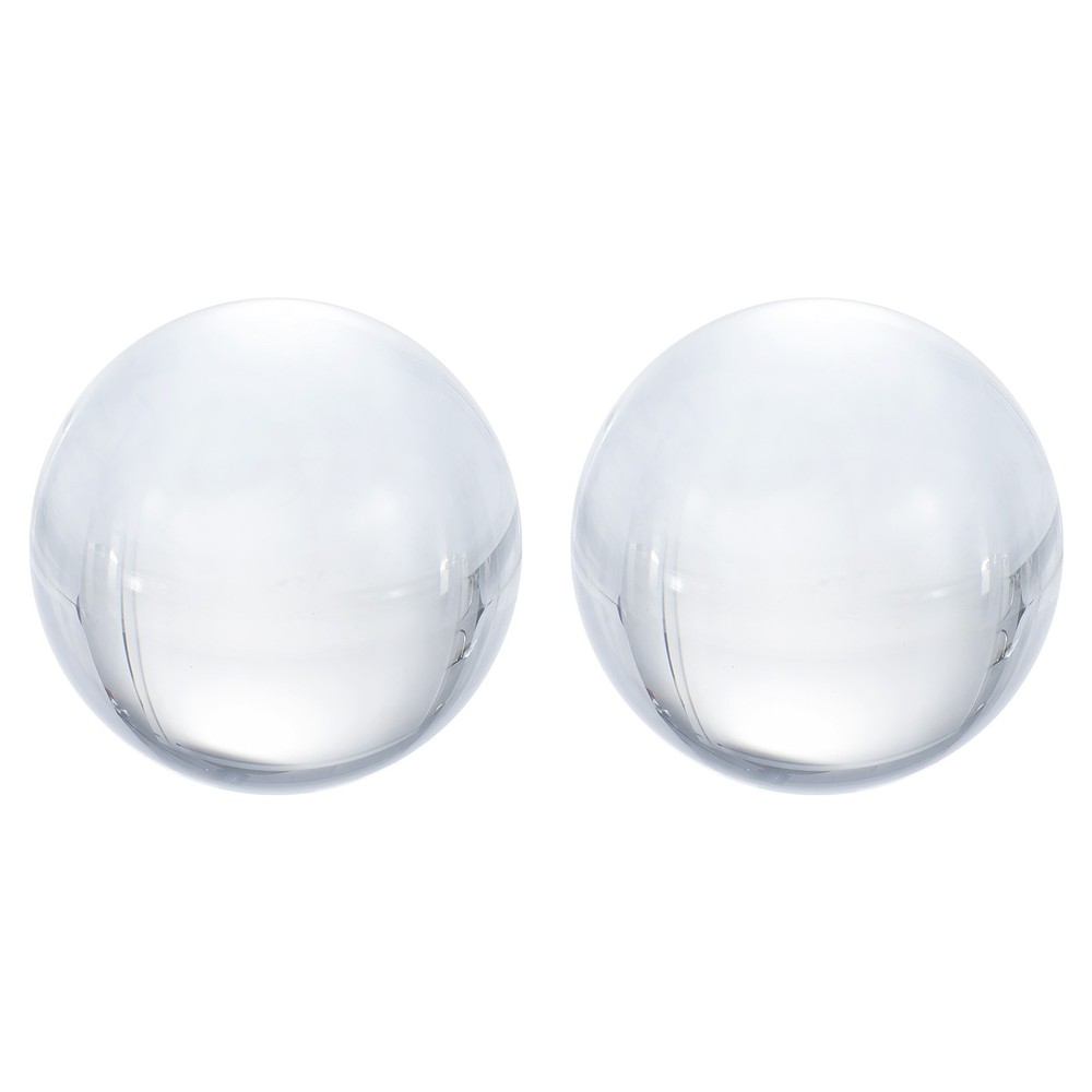 2Pcs 50mm/2″ K9 Crystal Ball Decorative Ball with Box Clear