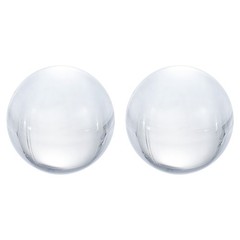 2Pcs 50mm/2″ K9 Crystal Ball Decorative Ball with Box Clear