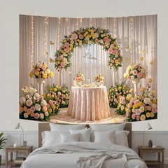 5x3FT/5x7FT Mr & Mrs Backdrop Wedding Celebrations Party Background Props Decor