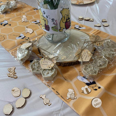 Winnie Baby Shower Wooden Confetti Classic Cobfetti for Baby Shower Table Decora