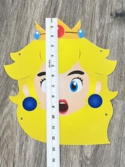 Mario brothers Paper Wall Hanging 10 total w/ double sided tape and ribbon