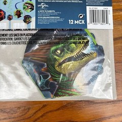 Jurassic World Swirl Decorations Birthday Party Favor Supplies 12pc Dinosaurs