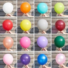 Assorted Colors Rainbow Balloons 50 pcs 12 Inch Multicolor Colorful Latex Hel…