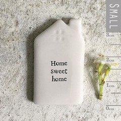 East of India Tiny Porcelain House Token | Keepsake Gift Friends Family