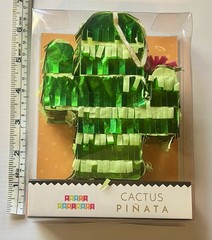 CACTUS MINI PINATA FIESTA PARTY DECORATIONS & FAVORS METALLIC FOIL
