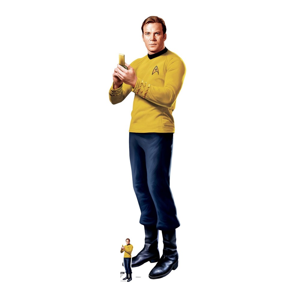 Captain Kirk Star Trek Original Series Cardboard Cutout with Free Mini Shatner