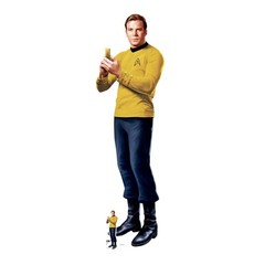Captain Kirk Star Trek Original Series Cardboard Cutout with Free Mini Shatner