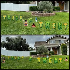 Halloween Yard Sign,(14 Pcs) Large 17″ Inch Tall Trick or Treat Gnomes Lawn