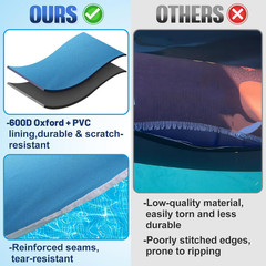 Upgraded Tear-Resistant Dog Pool Float – 25″ x 41″ Stable Support Inflatable Dog
