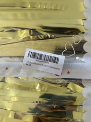 2 Pack Gold Backdrop Metallic Foil Fringe Curtains Party Supplies – Brand New