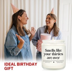 Charming 40th Birthday Candle – Handmade with Love, Ideal for Friends & Family