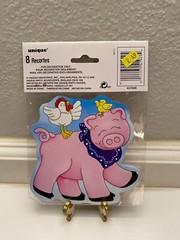 FARM FRIENDS Birthday Party Cutouts Decorations 8 count 4.5″ x 4.5″