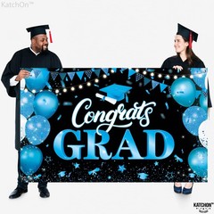 XtraLarge Congrats Grad Banner – 72×44 Inch, Congratulations Backdrop | Graduati