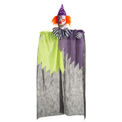 6 Ft. Light-Up Hanging Clown with Sound Halloween Decoration – Morris Costumes