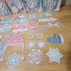 5 Pkgs NEW Winter Themed Snow Holiday Party Photo Props -Selfie/Group Pictures