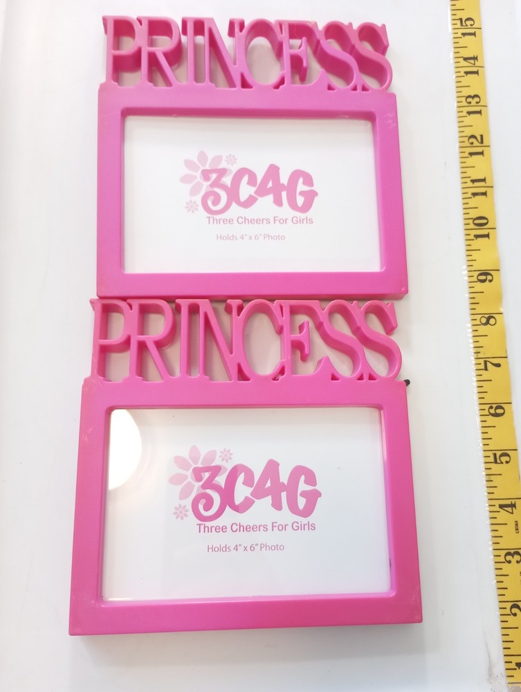 Princess photo frames lot(2) pink as seen