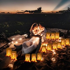 It was Always You Light Up Letters, with Tea Lights Candles, Rose Petals, Pea…