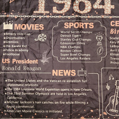 Back In 1984 Party Banner 40th Birthday Backdrop 80s Theme Retro Decor 72×42