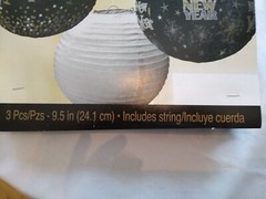 CR24 Happy New Years Paper Lanterns- 3 Pack