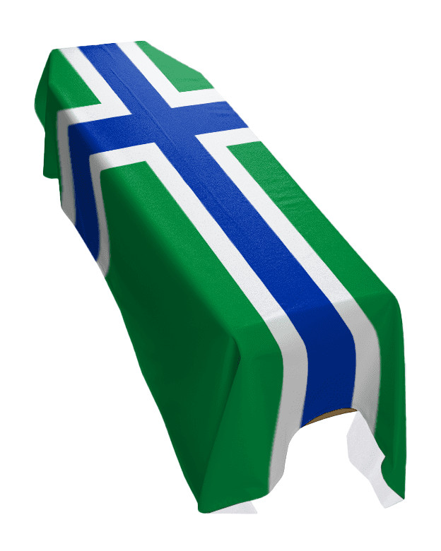 South Uist Coffin Drape Flag – Premium Quality Made To Order in the UK