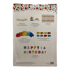 Birthday Party Decorating Kit, 88 Piece, Multicolor