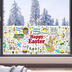 Easter Giant Coloring Poster/Tablecloth – Easter Crafts for Kids – 30 x 72 In…