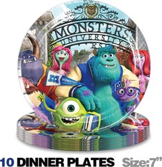 Monsters University Party Supplies Set Plates Balloons Cake Toppers Banner