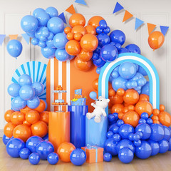 Disco Balloon Arch, 125 PCS 80S Balloon Arch Kit Mit Hot Pink and Purple Teal Or