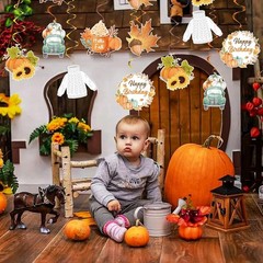 Thanksgiving & Fall Birthday Party Decorations Set, Thanksgiving Banner Hanging