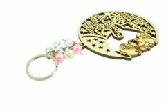 Wood key chain baptism first communion, Recuerdos de Bautizo y 1ra communion