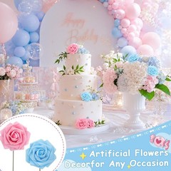Delightful 24 Baby Bottle Candy Boxes & Handmade Floral Roses for Celebrations