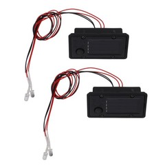 Replacement Solar Light Tops Set with LED Bulbs for Outdoor Ambient Lighting