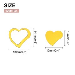 1200 PCS Gold Heart Shaped Glitter Table Scatter Festival Confetti