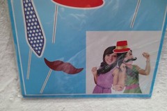 Photo Props 7 Pieces Accessories Mustache Hat Bow Cute New