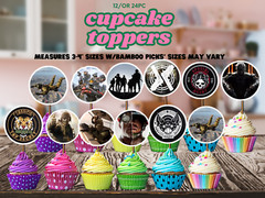 COD Military Cupcake Cake Topper happy birthday party supplies decoration theme