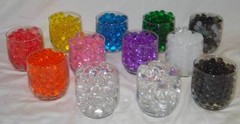 Water storing beads ,jelly crystal water pearls, hydro gel water beads-35 colors