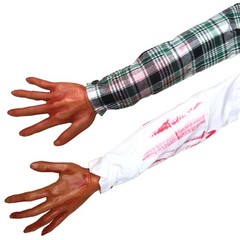 1Pc Halloween Scary Hand Decorations Severed Fake Arm Hand Body Prank Party Prop